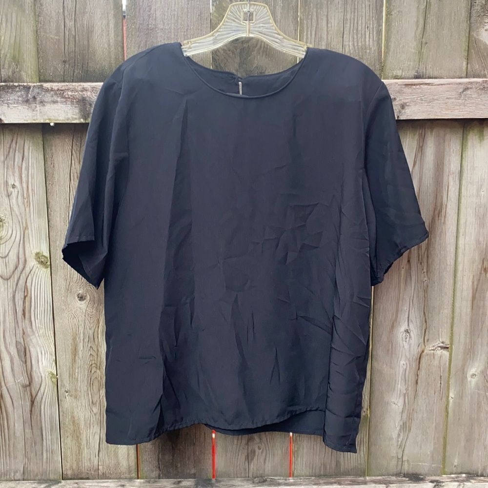 Bentley black blouse sz. L